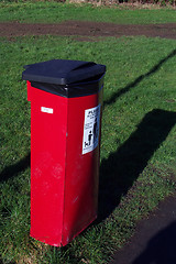 Image showing poop bin in a park