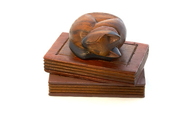 Image showing Cat book end