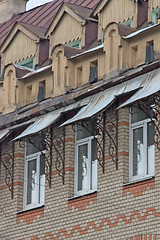 Image showing Windows of upper floor