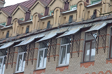 Image showing Windows of upper floor