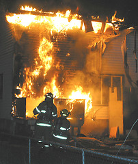 Image showing house fire