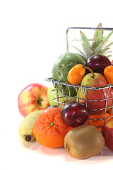 Image showing Fruit Mix in the Shopping basket