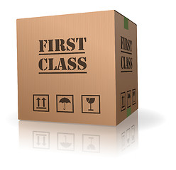 Image showing first class delivery or shipment