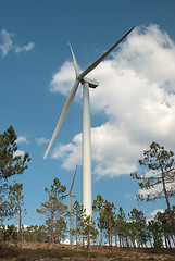 Image showing Wind turbines