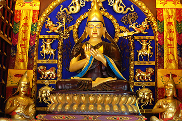 Image showing Golden buddha sculpture