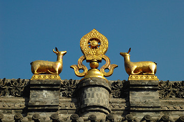 Image showing Golden roof of a monastery