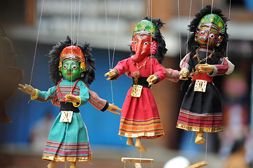 Image showing Marionette in Kathmandu Nepal