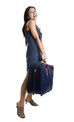 Image showing pretty woman with bag