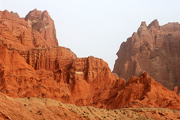 Image showing Red mountains