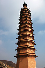 Image showing Chinese ancient pagoda