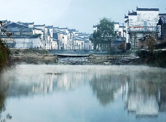 Image showing Landmarks of an old village in east China