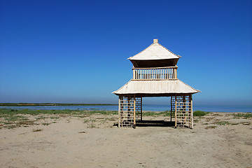 Image showing Landscape at lakeside