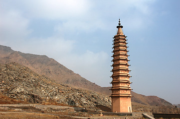 Image showing Chinese ancient pagoda