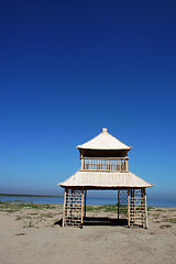 Image showing Landscape at lakeside