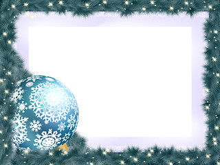 Image showing New year background with ball. EPS 8