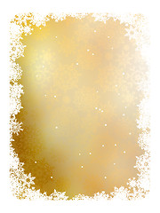 Image showing Golden christmas background. EPS 8