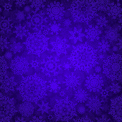 Image showing Seamless deep blue christmas pattern. EPS 8