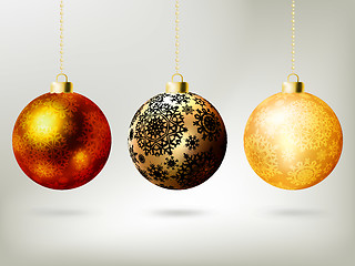 Image showing Shiny Christmas Balls. EPS 8