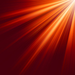 Image showing Red luminous rays. EPS 8