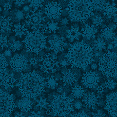 Image showing Seamless light blue christmas pattern. EPS 8