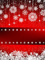 Image showing Bright new year and cristmas card template. EPS 8