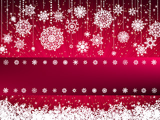 Image showing Bright new year and cristmas card template. EPS 8