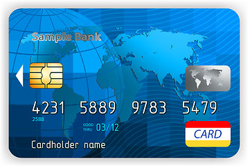 Image showing Credit cards, front view. EPS 8