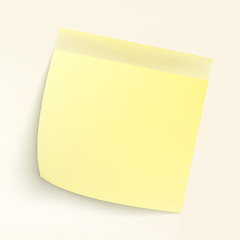 Image showing Yellow Sticky Note. EPS 8