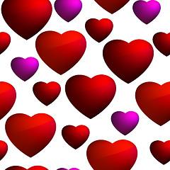 Image showing Heart seamless background pattern. EPS 8