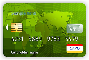 Image showing Credit cards, front view (no transparency). EPS 8