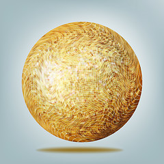 Image showing Golden disco ball. EPS 8