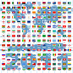 Image showing 2010 Year. Complete set of Flags of the world