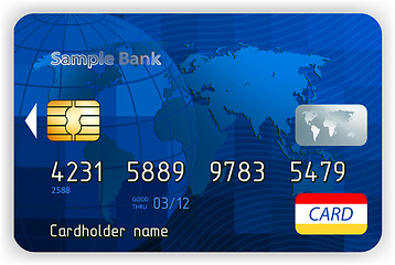 Image showing Credit cards, front view (no transparency). EPS 8