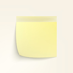 Image showing Yellow Sticky Note. EPS 8