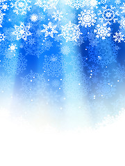 Image showing Blue abstract christmas. EPS 8