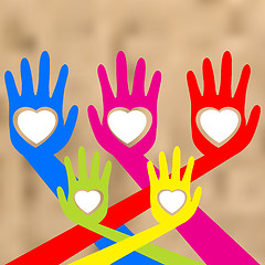 Image showing Hands and heart. EPS 8