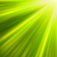 Image showing Green luminous rays. EPS 8