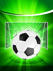 Image showing Football poster with soccer ball. EPS 8