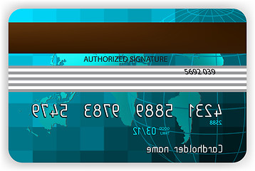 Image showing Credit cards, back view. EPS 8