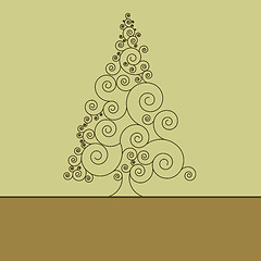 Image showing Retro christmas card Template. EPS 8