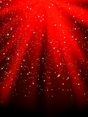 Image showing Stars on red striped background. EPS 8