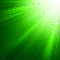 Image showing Green luminous rays. EPS 8