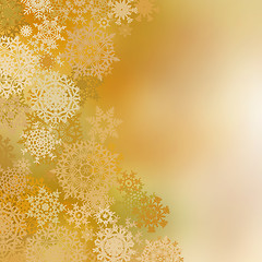 Image showing Golden christmas background. EPS 8