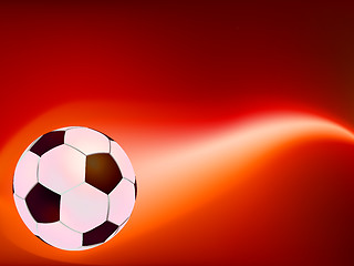 Image showing Soccer Ball on Fire. EPS 8