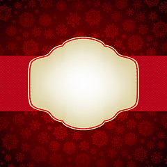 Image showing Christmas card template. EPS 8