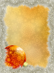 Image showing Elegant background with snowflakes. EPS 8