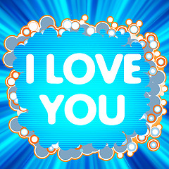 Image showing I Love You. love logo for lovers. EPS 8