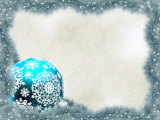 Image showing Elegant background with snowflakes. EPS 8