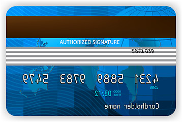 Image showing Credit cards, back view. EPS 8