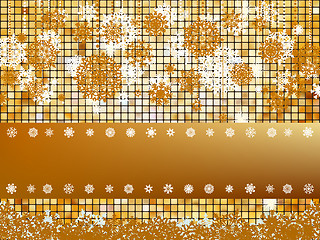 Image showing Crastmas card mosaic with light. EPS 8